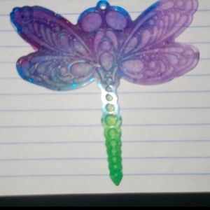 Resin dragonfly Keychain